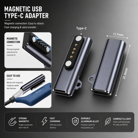 Magnetic USB Type-C Adapter