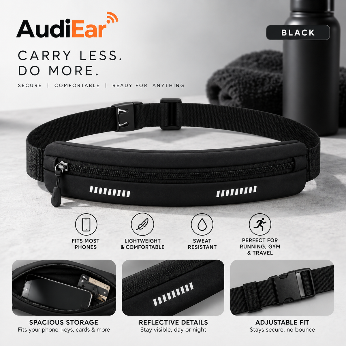 AudiEar Running Belt