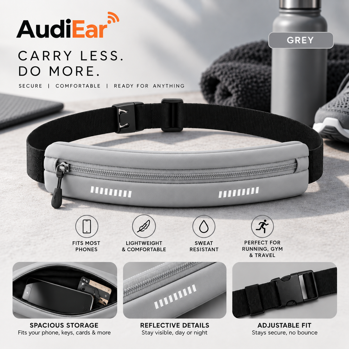AudiEar Running Belt