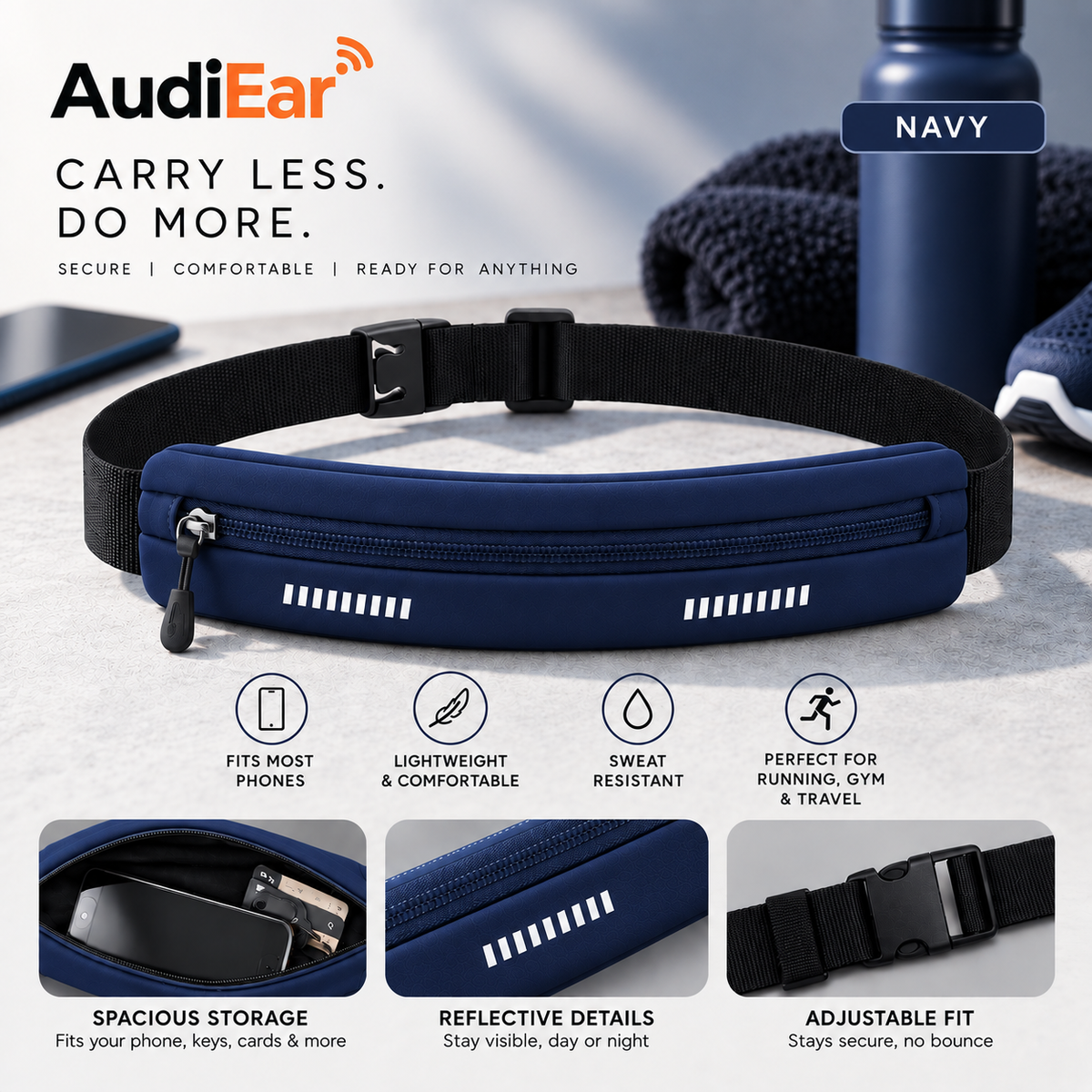 AudiEar Running Belt
